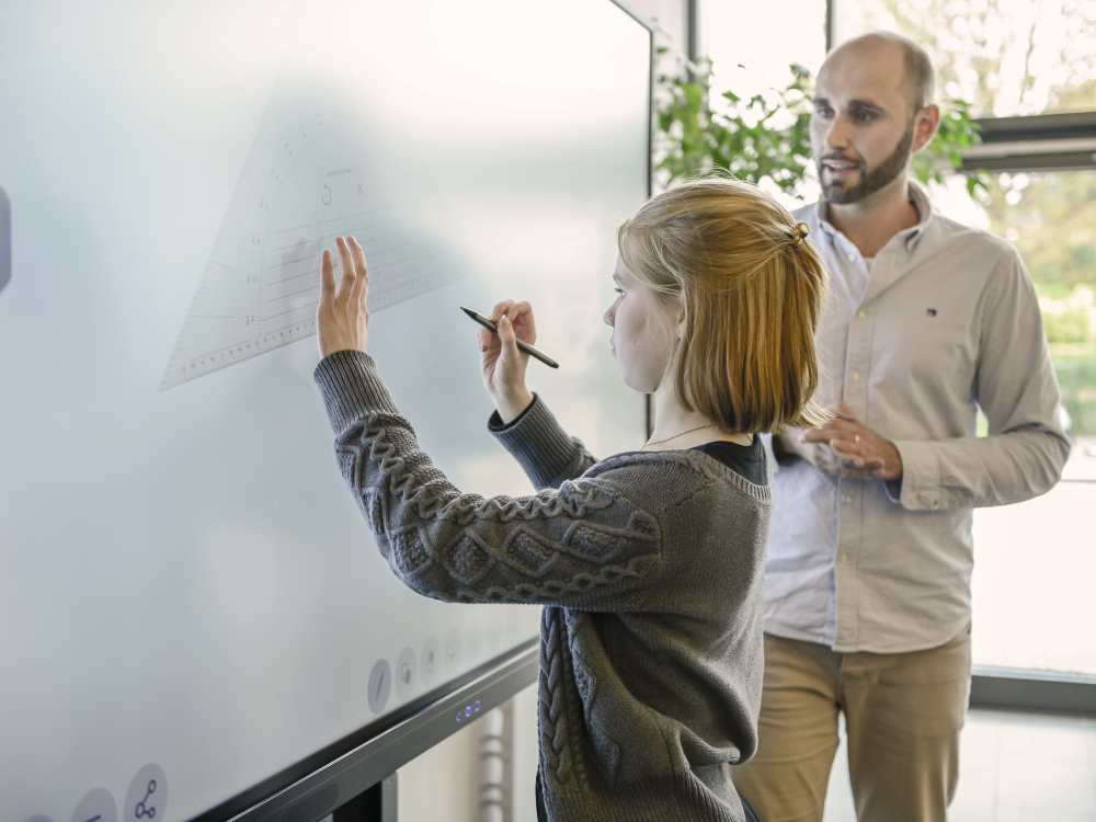 Legamaster Evolve Dynamic gebruik use touchscreen whiteboard
